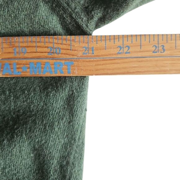 Filippo Riberti Wool Cashmere Quarter Zip Sweater Sz L Forest Green Italian Knit - Picture 11 of 11